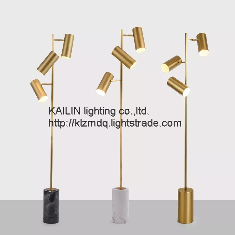 Floor Lamp with 3 adjustable metal shade for Living Room with 3 Color Temperature LED Bulb Storage