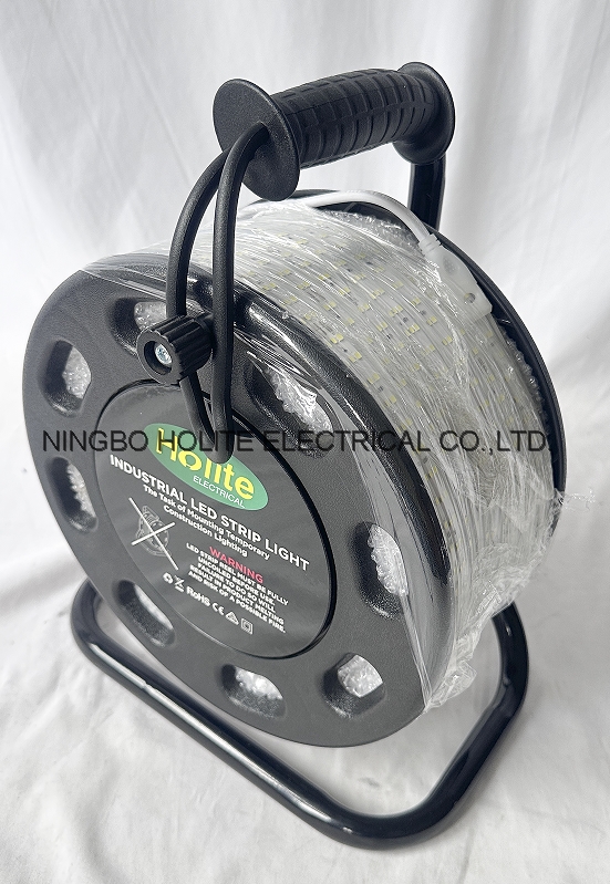 110v 240v 15m 25m LED STRIP LIGHT with portable drum for construction sites