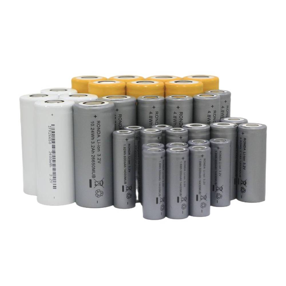 Cylindrical LiFePO4 Battery ronda Standard Temperature Series Cells