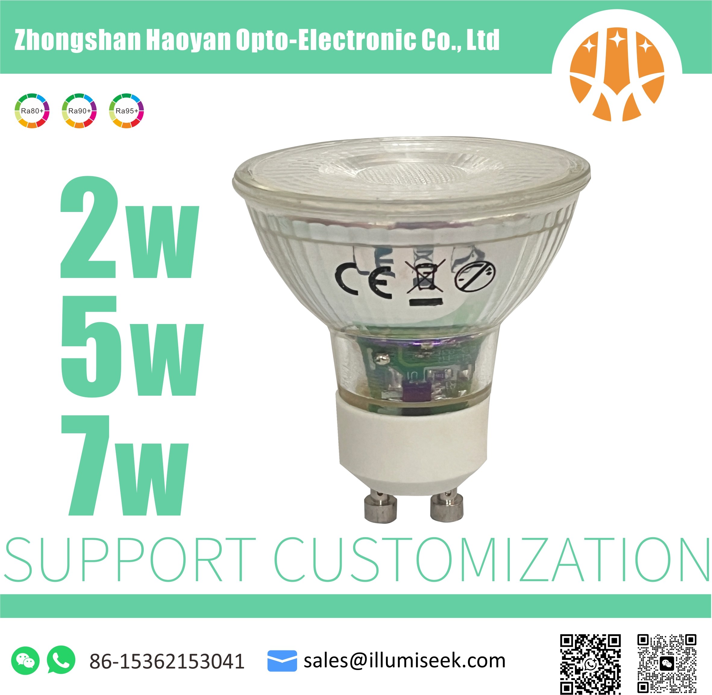 2W 5W 7W GU10 LED Bulbs MR16