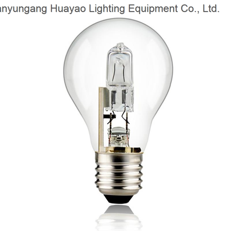 Clear Glass E27 Base 25W 40W 60W 70W 100w A55 Halogen Bulb