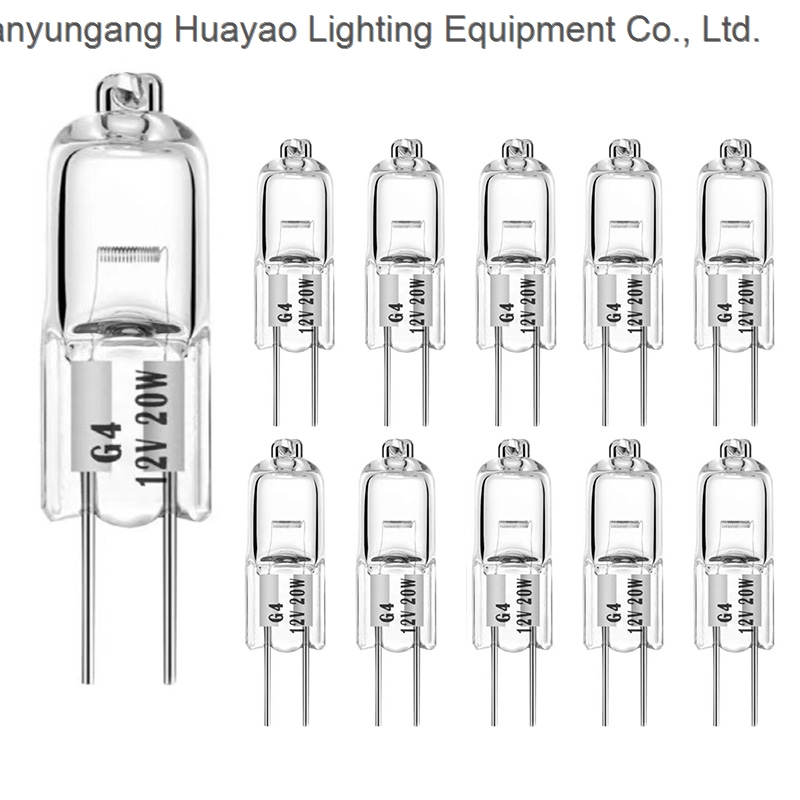 G4 Halogen Light Bulb 6v 12v 110v 230v 10w 20w 35W 50W G4 Halogen Lamp