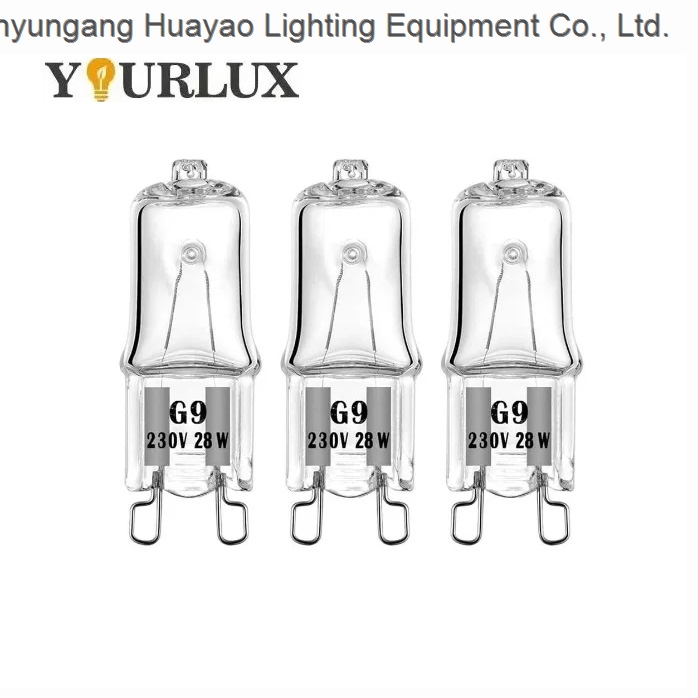 OEM 25w 28W 40w 42W 50W 60W 110V 230v G9 Halogen Lamp Light