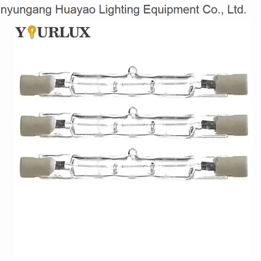 100w 150w 200w 300w 400w 500w 1000w Clear Infrared Quartz Glass R7s J78 J118 J189 Halogen Lamp