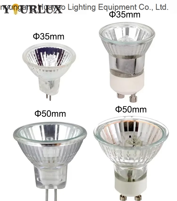 GU10 MR16 GU5.3 MR11 Halogen Lamp 110v 230V 12V 24v 20W 35W 40w 50W 70w Reflector Halogen Bulb