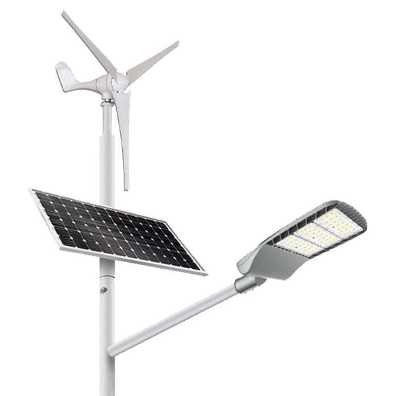 High Brightness IP67 LED 8m 60w Wind Solar Hybrid Street Light for Road