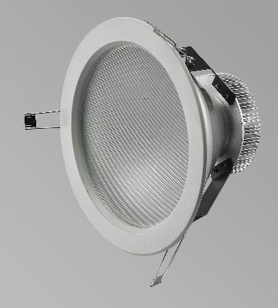 148mm height 15 watt silver / silver sand led downlight 140